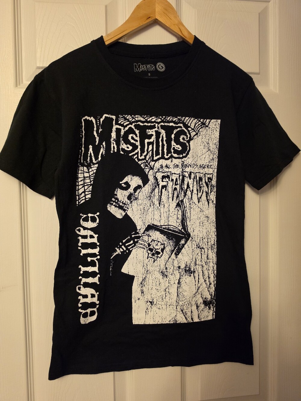 Official Misfits Band T Shirt Small Black Fiend Horror Punk Graphic Tee NWOT
